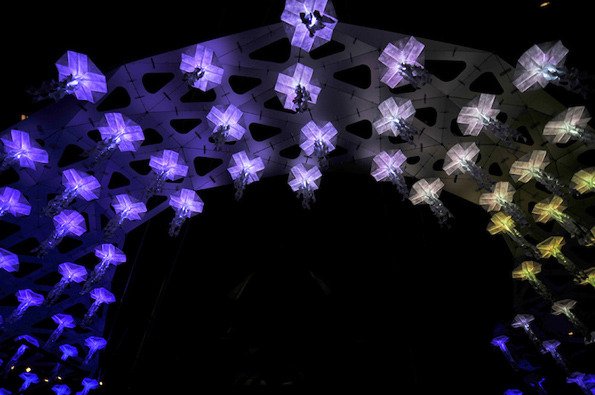 Origami And LEDs Combine In An Interactive Jellyfish Installation | The Creators Project